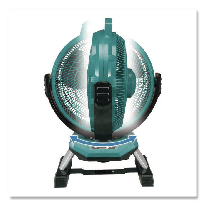 DCF301Z 18V LXT 3-Speed Li-Ion Job Site Fan (Tool Only), 13", 3 Speeds,Teal/Gray/Black