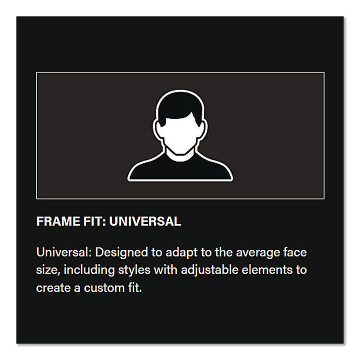 Anser Optical Safety Glasses, Black Half Frame, Clear Dual Anti-Fog Lens