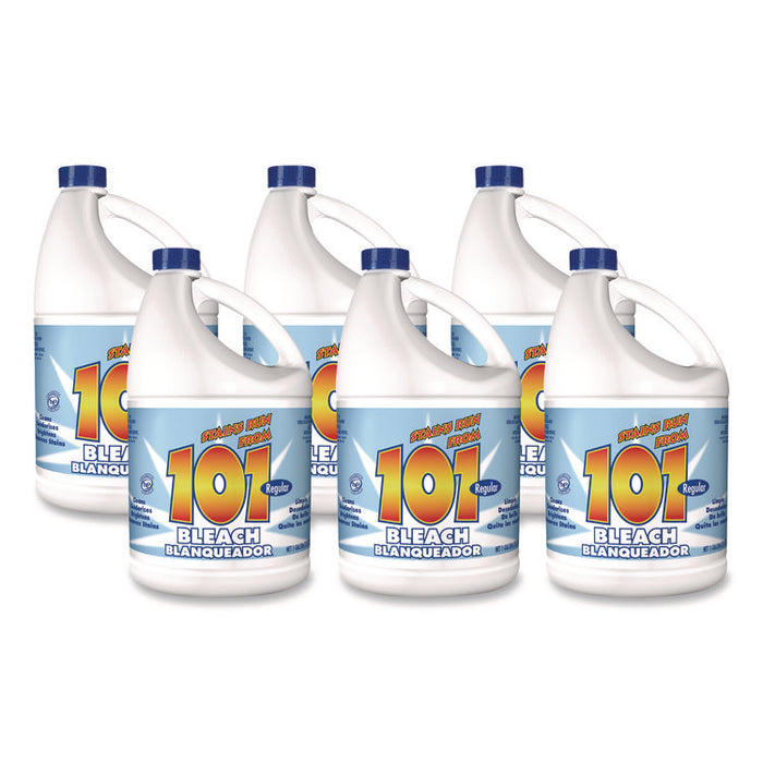 Regular Cleaning Low Strength Bleach, Regular Scent, 1 gal Bottle,  6/Carton