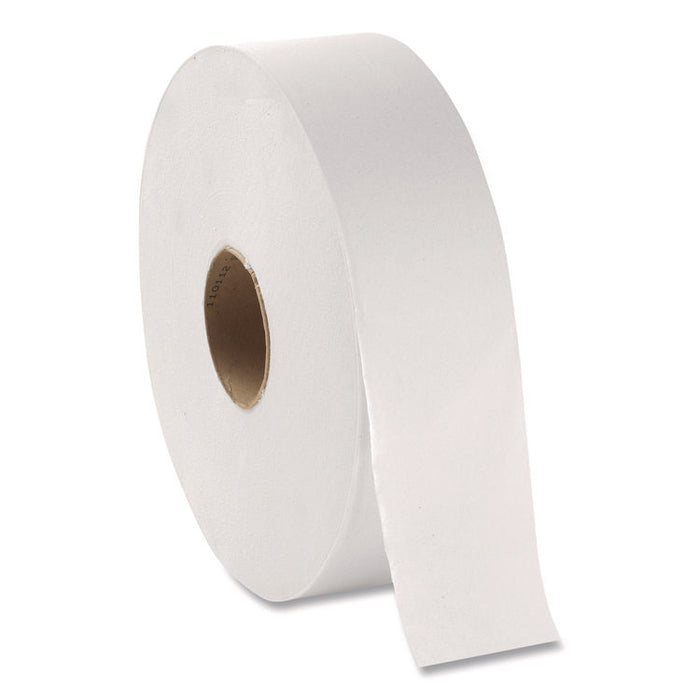 White Jumbo Bathroom Tissue, Septic Safe, 2-Ply, 3.5" x 1,000 ft, 4 Rolls/Carton