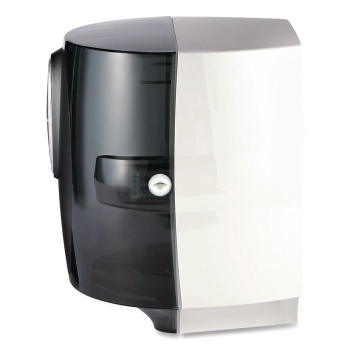 Center-Pull Paper Towel Dispenser, 9.9 x 10 x 10.5, Translucent Smoke