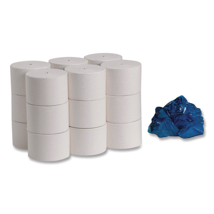 Compact Coreless One-Ply Bath Tissue, Septic Safe, White, 3,000 Sheets/Roll, 18 Rolls/Carton