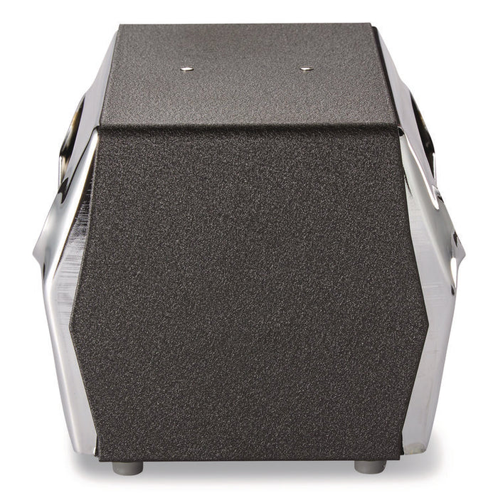 Tabletop Napkin Dispenser, 7.5 x 6 x 5.37, Black/Chrome