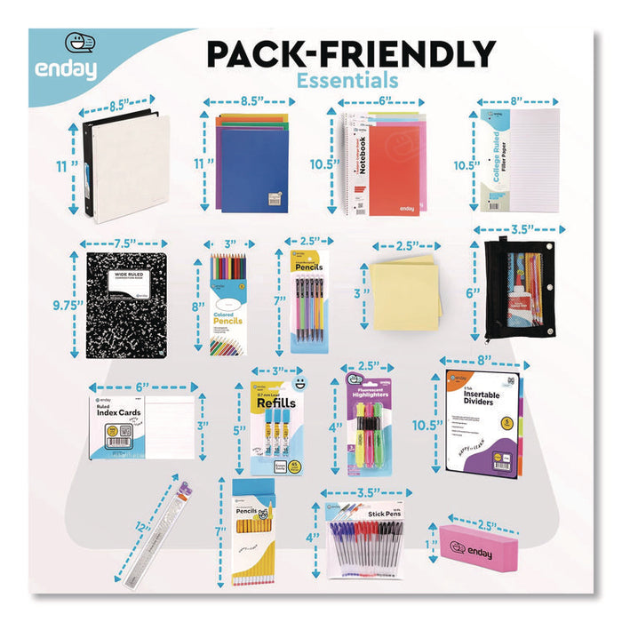 Back to School Supplies Kit for High School/College