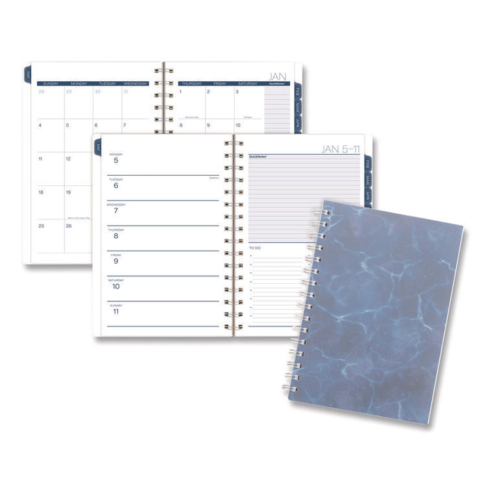 Abyss Weekly/Monthly Planner, 8.5 x 5.5, Water-Inspired Artwork, Blue Cover, 12-Month(Jan-Dec): 2026