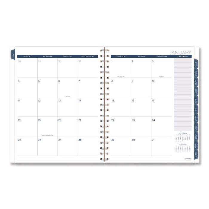 Abyss Weekly/Monthly Planner, 11 x 8.5, Water-Inspired Artwork, Blue Cover, 12-Month (Jan-Dec): 2026