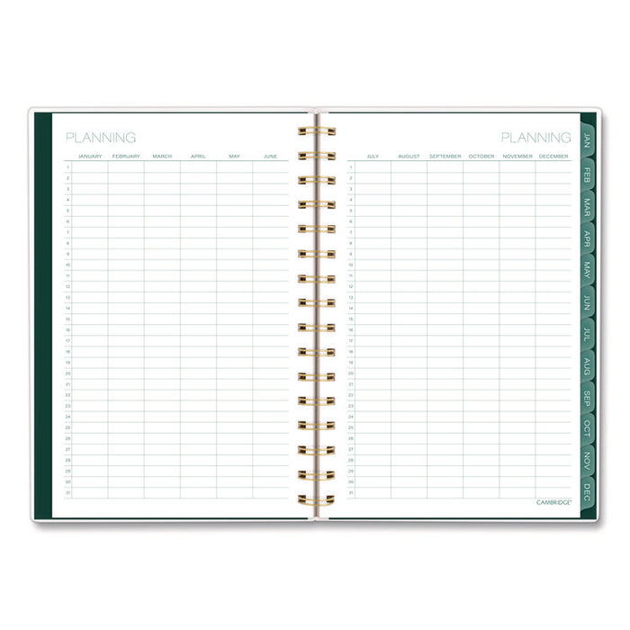 Emerald Isle Weekly/Monthly Planner, 8.5 x 5.5, Green Marbled Cover, 12-Month (Jan-Dec): 2026