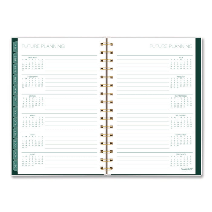 Emerald Isle Weekly/Monthly Planner, 8.5 x 5.5, Green Marbled Cover, 12-Month (Jan-Dec): 2026