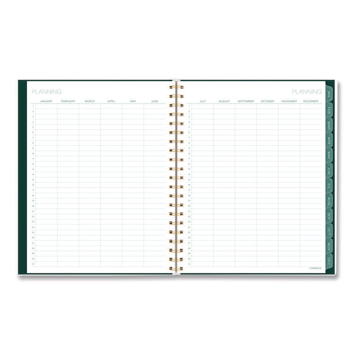 Emerald Isle Weekly/Monthly Planner, 11 x 8.5, Green Marbled Cover, 12-Month (Jan-Dec): 2026