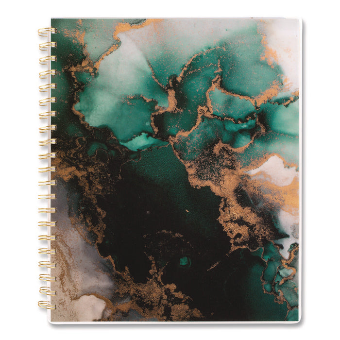 Emerald Isle Weekly/Monthly Planner, 11 x 8.5, Green Marbled Cover, 12-Month (Jan-Dec): 2026