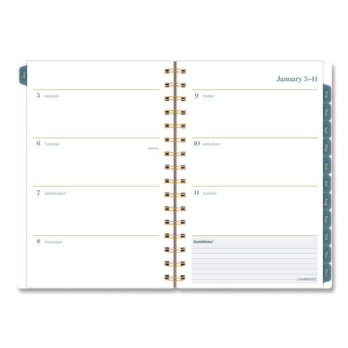 Midnight Garden Weekly/Monthly Planner, 8.5 x 5.5, Floral Artwork, Black/Pink/Green Cover, 12-Month (Jan-Dec): 2026