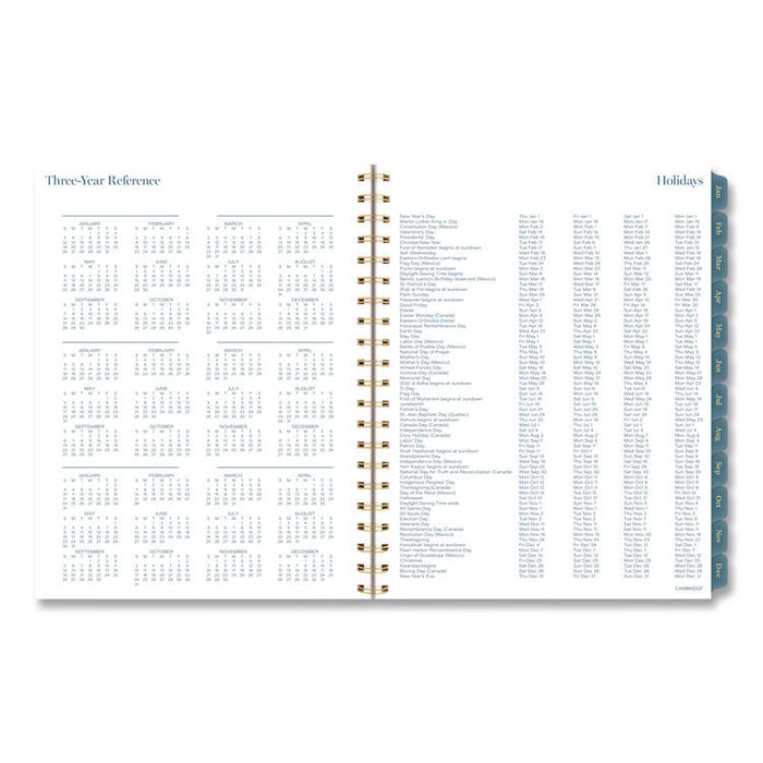 Midnight Garden Weekly/Monthly Planner, 11 x 8.5, Floral Artwork, Black/Pink/Green Cover, 12-Month (Jan-Dec): 2026