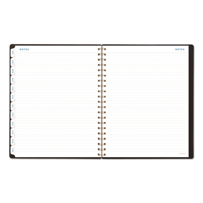 Signature Collection Weekly/Monthly Planner, 11 x 8.5, Black Cover, 12-Month (Jan-Dec): 2026