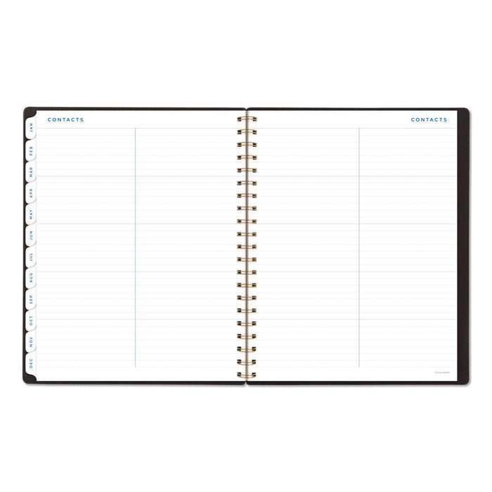 Signature Collection Weekly/Monthly Planner, 11 x 8.5, Black Cover, 12-Month (Jan-Dec): 2026