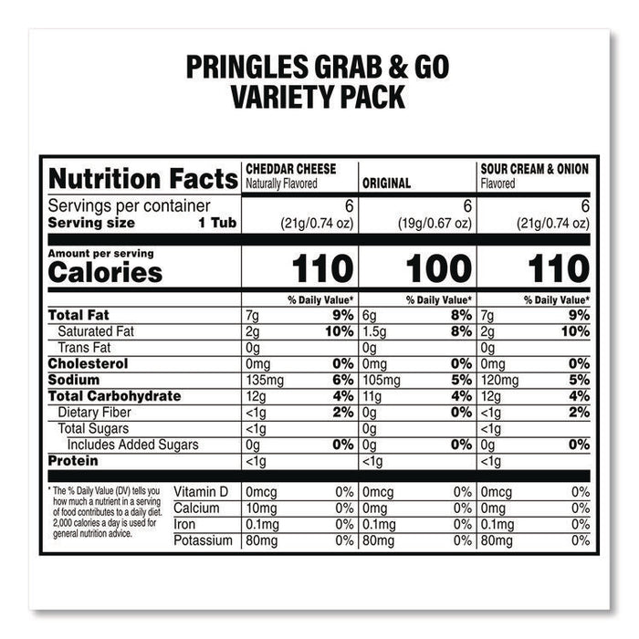 Mini Milk Chocolate and Pringles Snack Stacks Variety Combo Pack, 62 oz Bag Mini/Fun Size, (36) Cups Assorted Flavors/Bundle