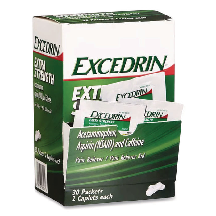 X-Strength Caplets, 2 Caplets/Packet, 30 Packets/Box