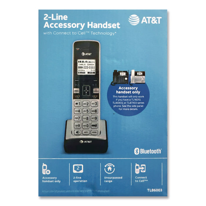 TL86003 Cordless Telephone Handset for TL86103 System, Silver/Black