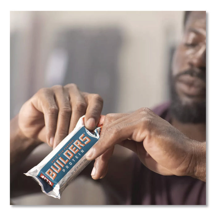 Builders Protein Bar, Chocolate Peanut Butter, 2.4 oz Bar, 12 Bars/Box