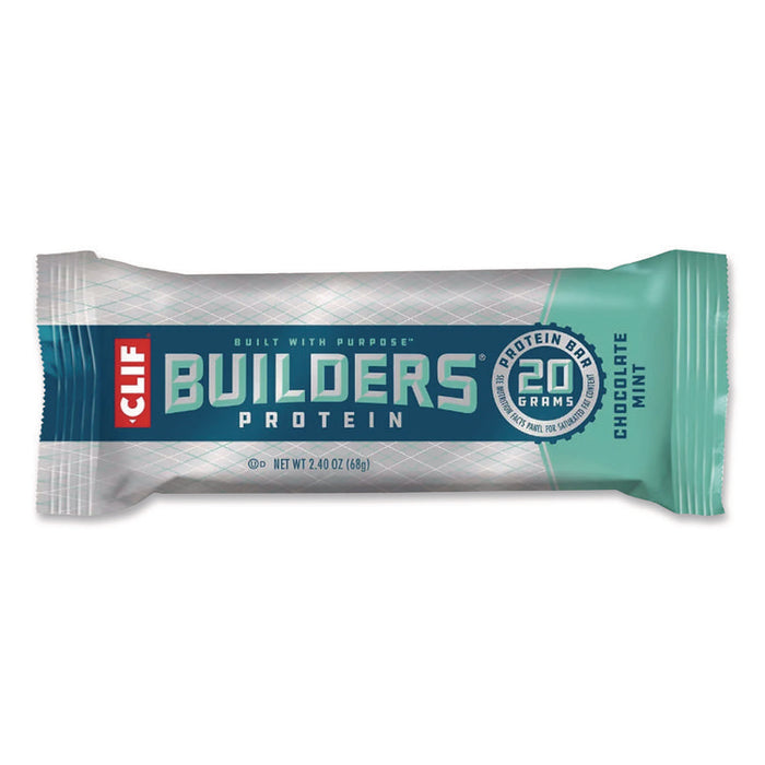 Builders Protein Bar, Variety Pack, Chocolate Mint/Chocolate Peanut Butter, 2.4 oz Bar, 18 Bars/Box