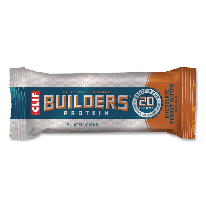 Builders Protein Bar, Variety Pack, Chocolate Mint/Chocolate Peanut Butter, 2.4 oz Bar, 18 Bars/Box