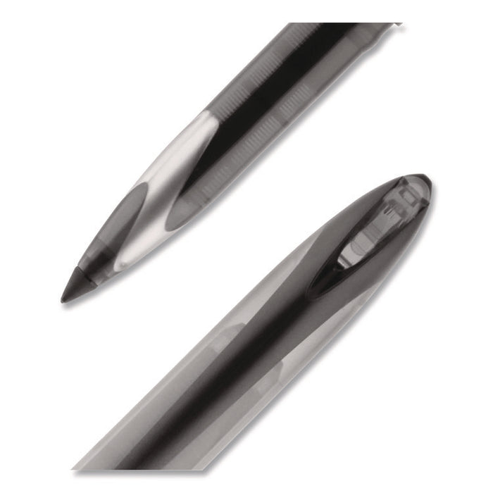 AIR Porous Gel Pen, Stick, Medium 0.7 mm, Black Ink, Black Barrel, 3/Pack