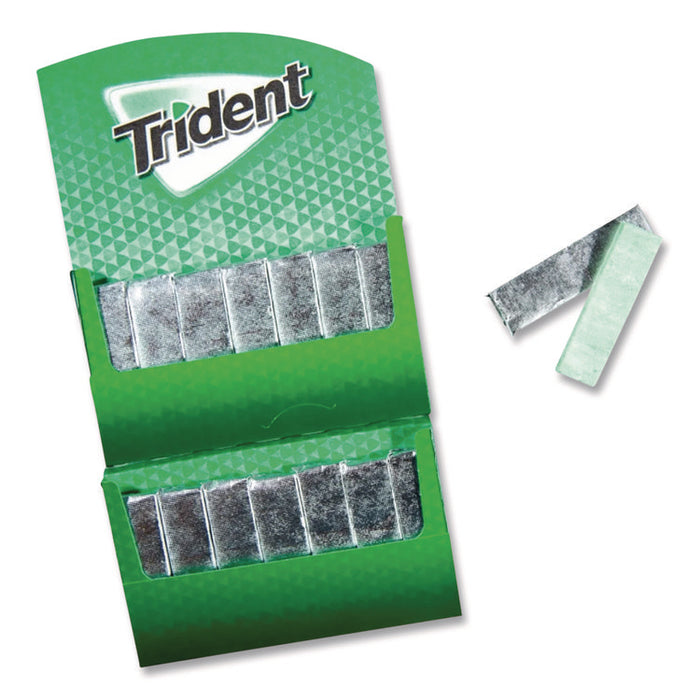 Sugar-Free Gum, Spearmint, 14 Sticks/Pack, 12 Packs/Box