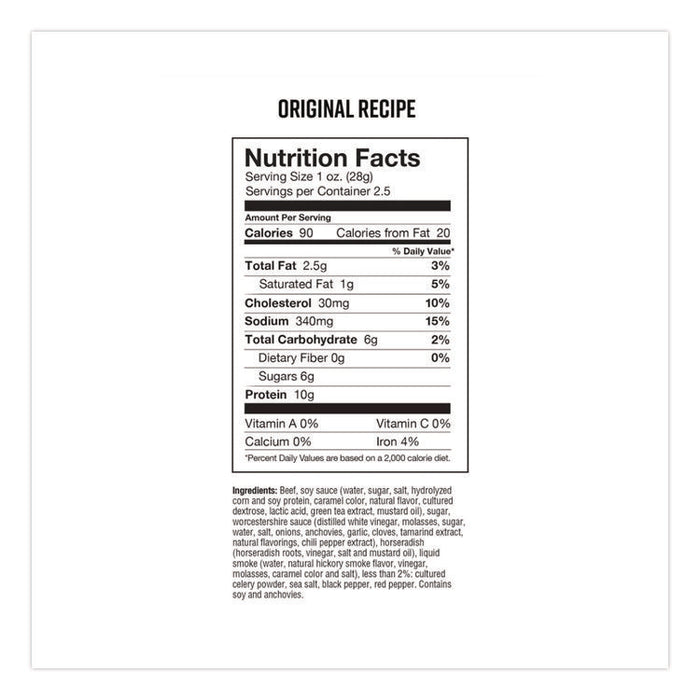 Real Steak Jerky, Original Recipe, 2.5 oz Bag