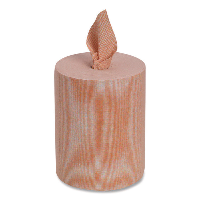 Medium-Duty Wiper Refill, 1-Ply, 10 x 13, Unscented, Orange, 200/Roll, 2 Rolls/Carton