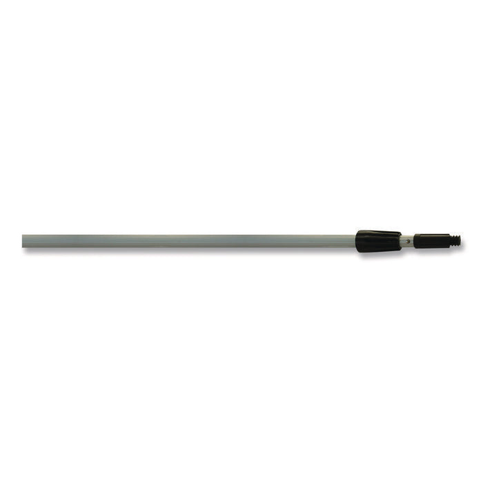 Aluminum Extension Pole, Two Sections, 8 ft, Silver/Black