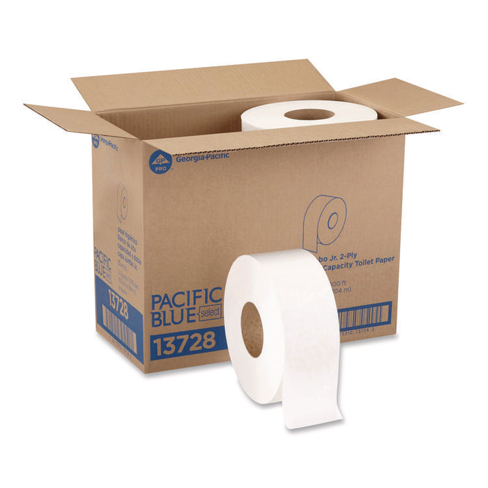 acclaim Jumbo Jr. Bath Tissue Roll, Septic Safe, 2-Ply, 3.3" x 1,000 ft, White, 8 Rolls/Carton
