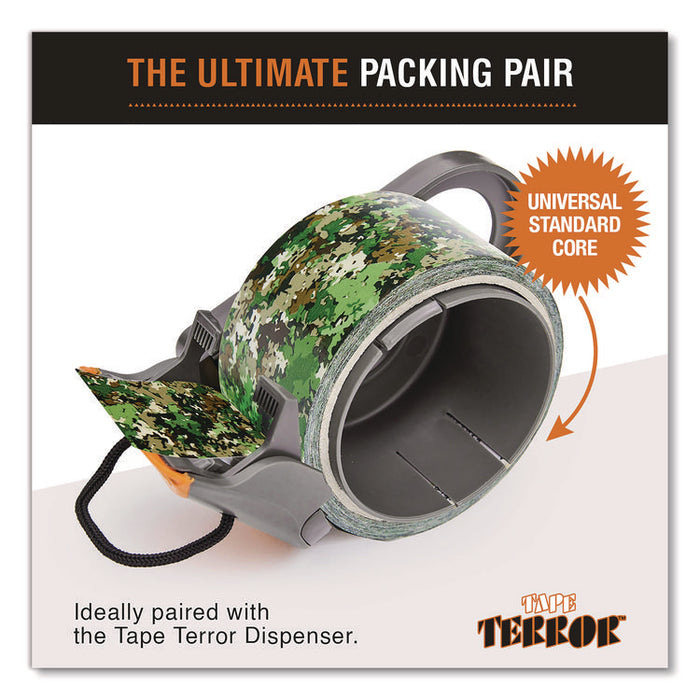 Camo Duct Tape, 3" Core, 1.89" x 9 yds, Green Camo