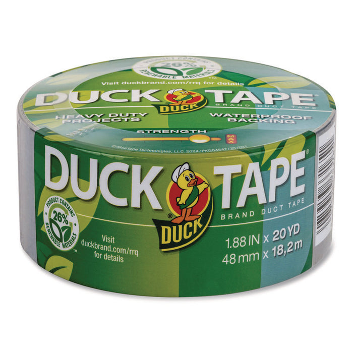 Renewable Material Duck Tape, 1.88" x 20 yd, Silver