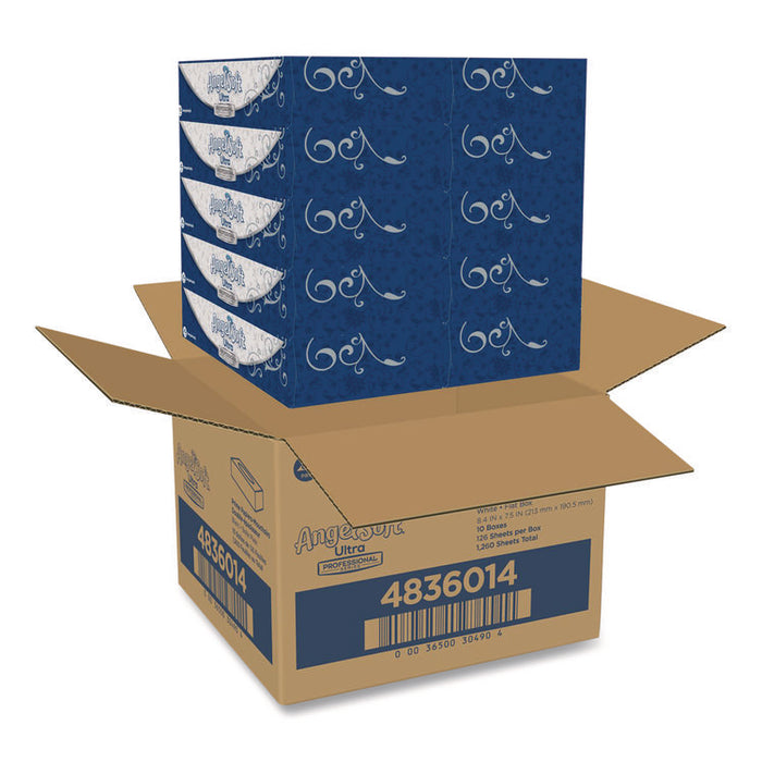 ps Ultra Facial Tissue, 2-Ply, White, 125 Sheets/Box, 10 Boxes/Carton