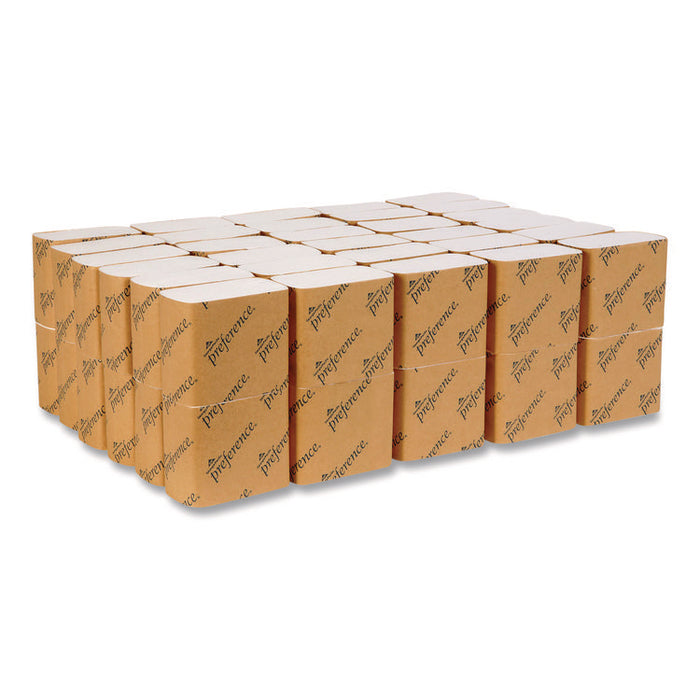 preference Singlefold Interfolded Bath Tissue, Septic Safe, 1-Ply, White, 400 Sheets/Pack, 60 Packs/Carton