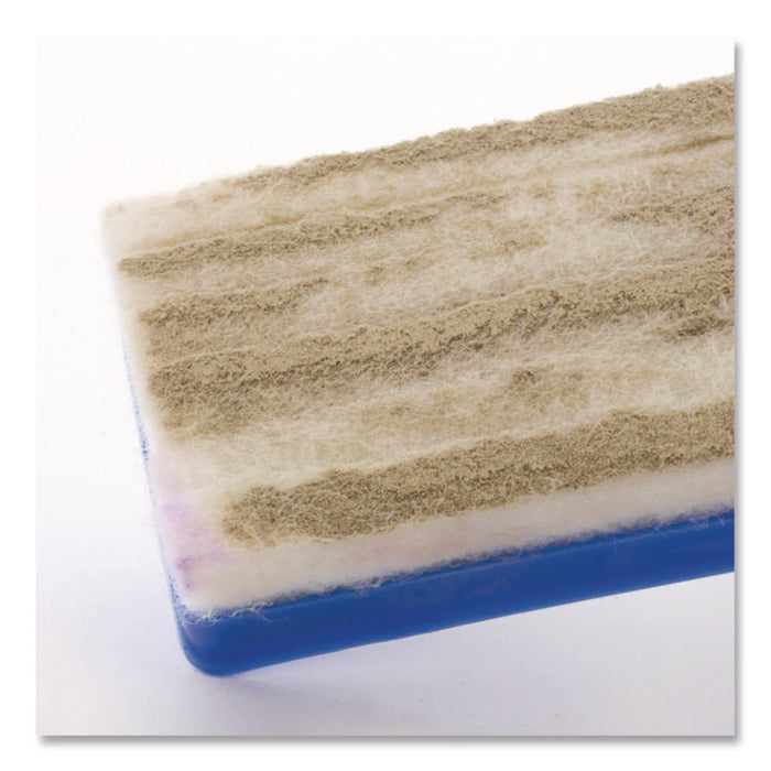 Whiteboard and Chalkboard Eraser, 5" x 2" x 1", White