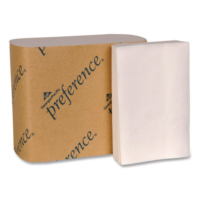 preference Singlefold Interfolded Bath Tissue, Septic Safe, 1-Ply, White, 400 Sheets/Pack, 60 Packs/Carton