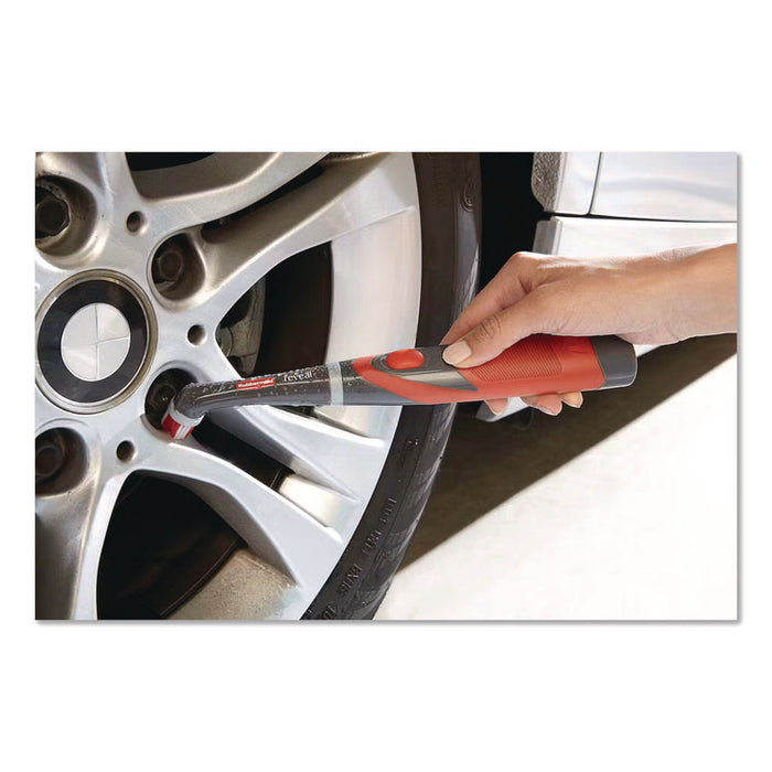 Multi-Purpose Cordless Battery Power Scrubber, Red/White Nylon Bristles, 12.68" Brush, 7" Red/Black Handle
