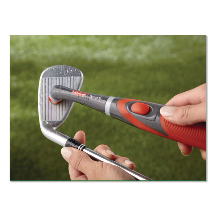 Multi-Purpose Cordless Battery Power Scrubber, Red/White Nylon Bristles, 12.68" Brush, 7" Red/Black Handle