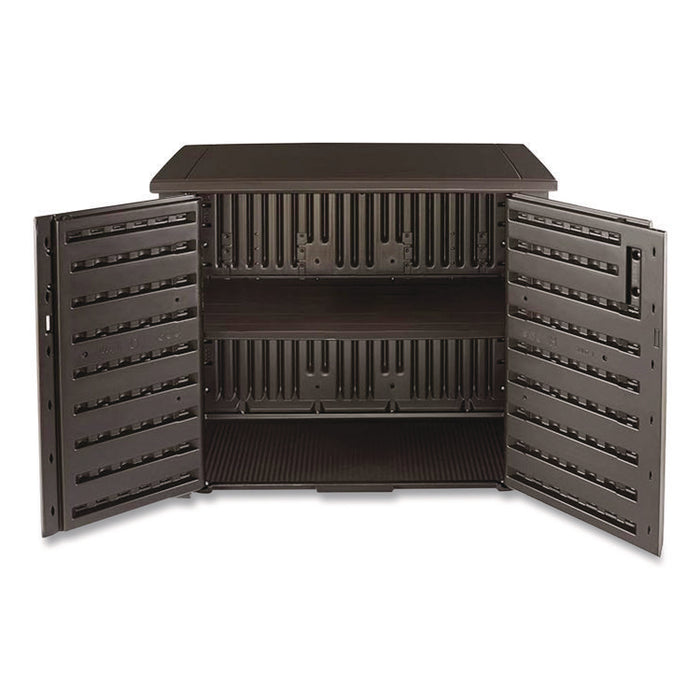 Bridgeport Storage Cabinet, 16.44 cu ft, 4 ft x 2 ft x 3 ft, Black Oak