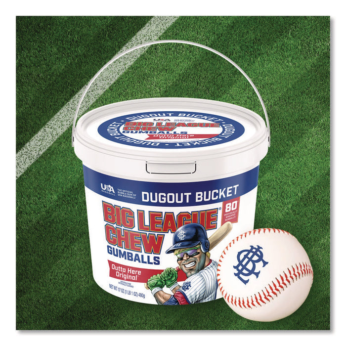 Bubble Gum Balls, Outta' Here Original, 80 Balls/Tub