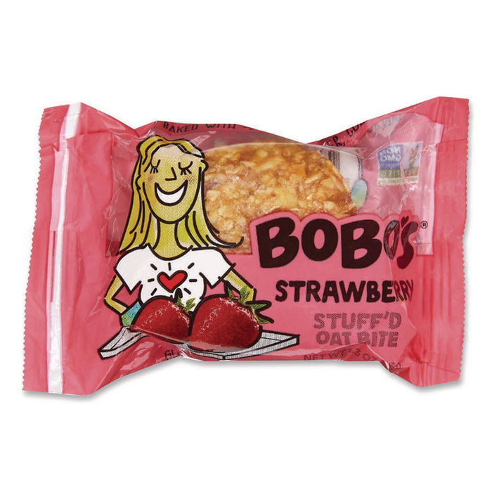Stuff'd Oatmeal Bites, Two-Flavor Multi-Pack: Apple Pie and Strawberry, 1.3 oz Individually Wrapped, 24/Carton