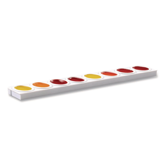 Refillable Oval Watercolor Tray, White, 12/Pack
