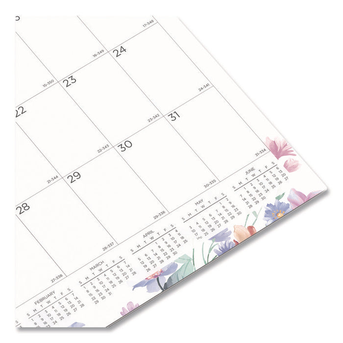 12-Month Colorful Wall Calendar, Passion Floral Artwork, 12 x 17, White/Multicolor Sheets, 12-Month (Jan to Dec): 2026