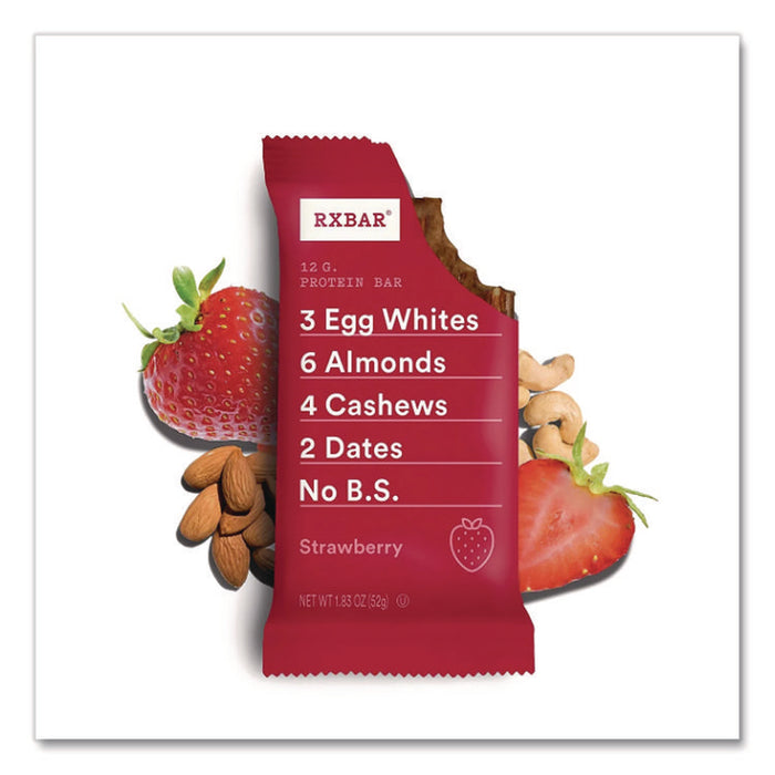 Gluten-Free Strawberry Protein Bar, 1.83 oz Bar, 12/Box