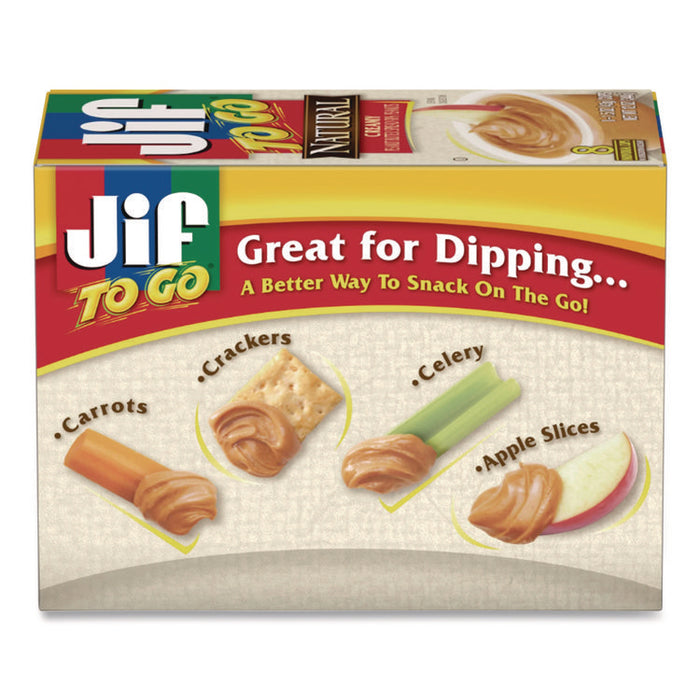 Spreads, Natural Creamy Peanut Butter, 1.5 oz Cup, 8/Box