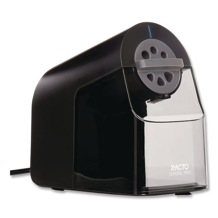 Model 1670 School Pro Classroom Electric Pencil Sharpener, AC-Powered, 4 x 7.5 x 7.5, Black/Gray/Smoke