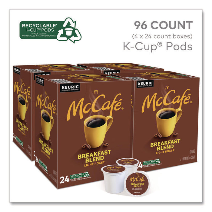 Breakfast Blend K-Cup, 24/Box, 4 Boxes/Carton