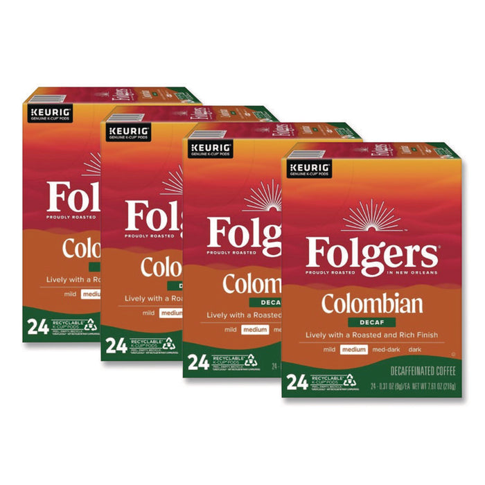 Colombian Decaf K-Cups, 24/ Box, 4 Boxes/Carton