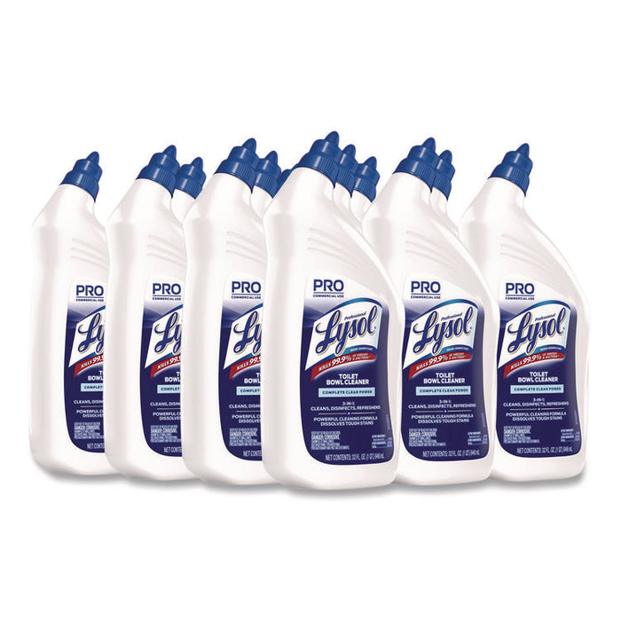 Disinfectant Toilet Bowl Cleaner, Wintergreen Scent, 32 oz Bottle, 12/Carton
