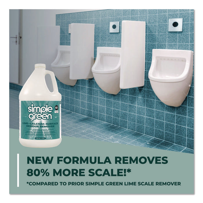 Lime Calcium Surface Residue Remover, 1 gal Bottle, 6/Carton